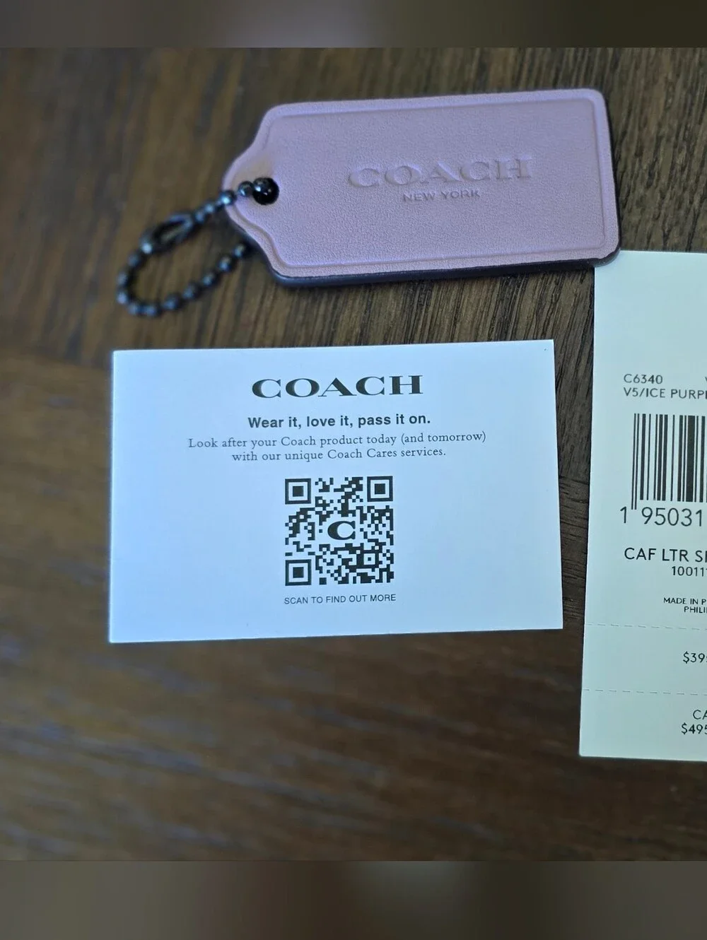 Coach Ice Purple Soft Tabby Hobo